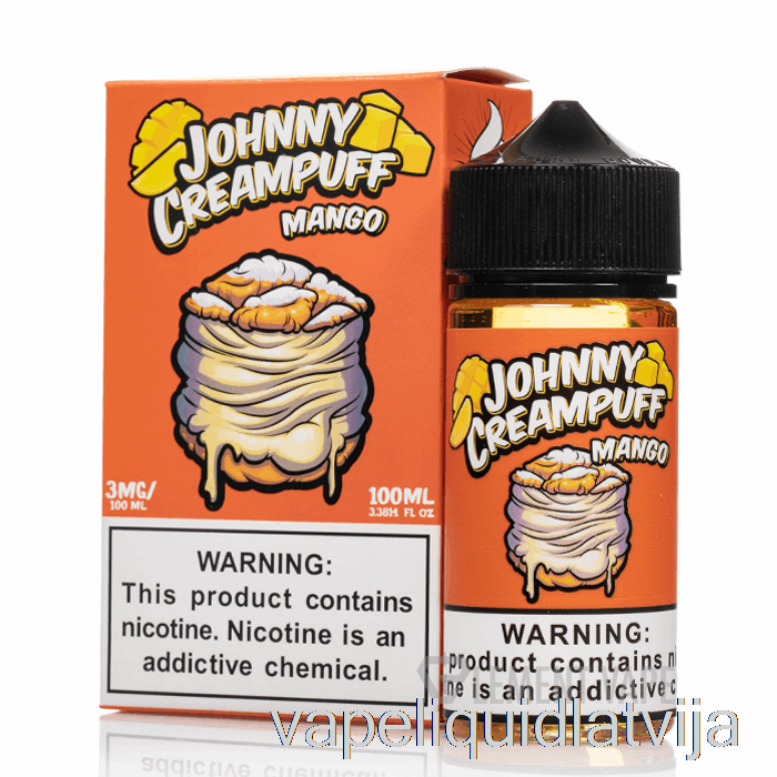 Mango - Johnny Creampuff - 100ml 0mg Vape šķidrums